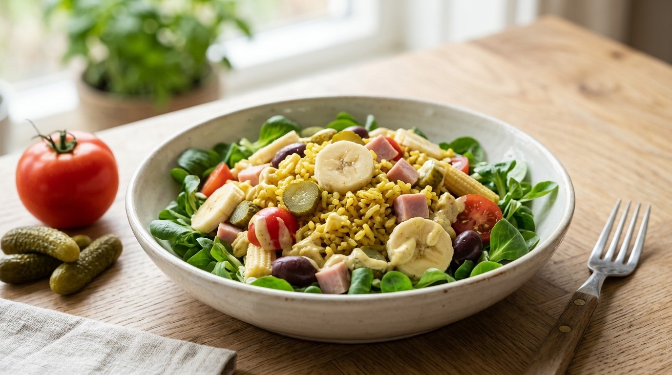 Rijstsalade met Banaan