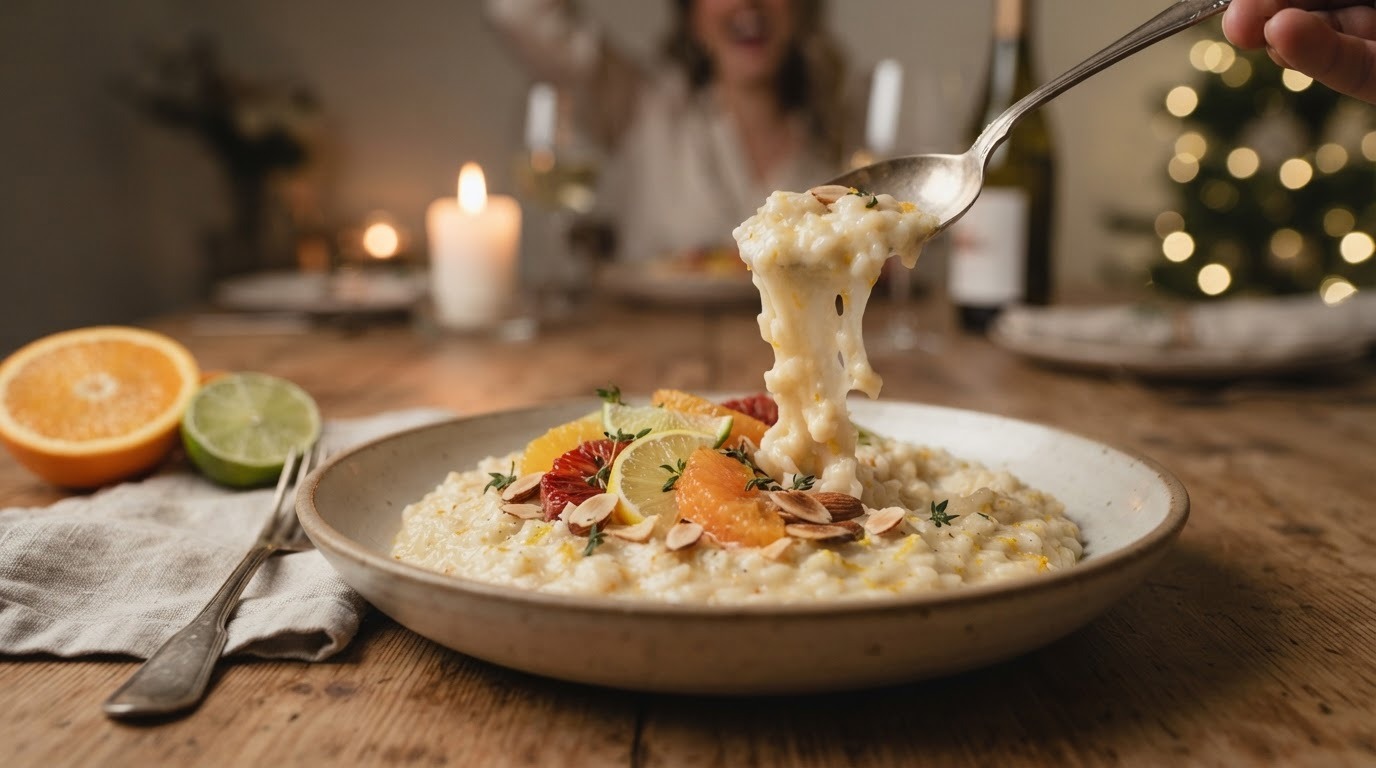 Risotto met citrusvruchten