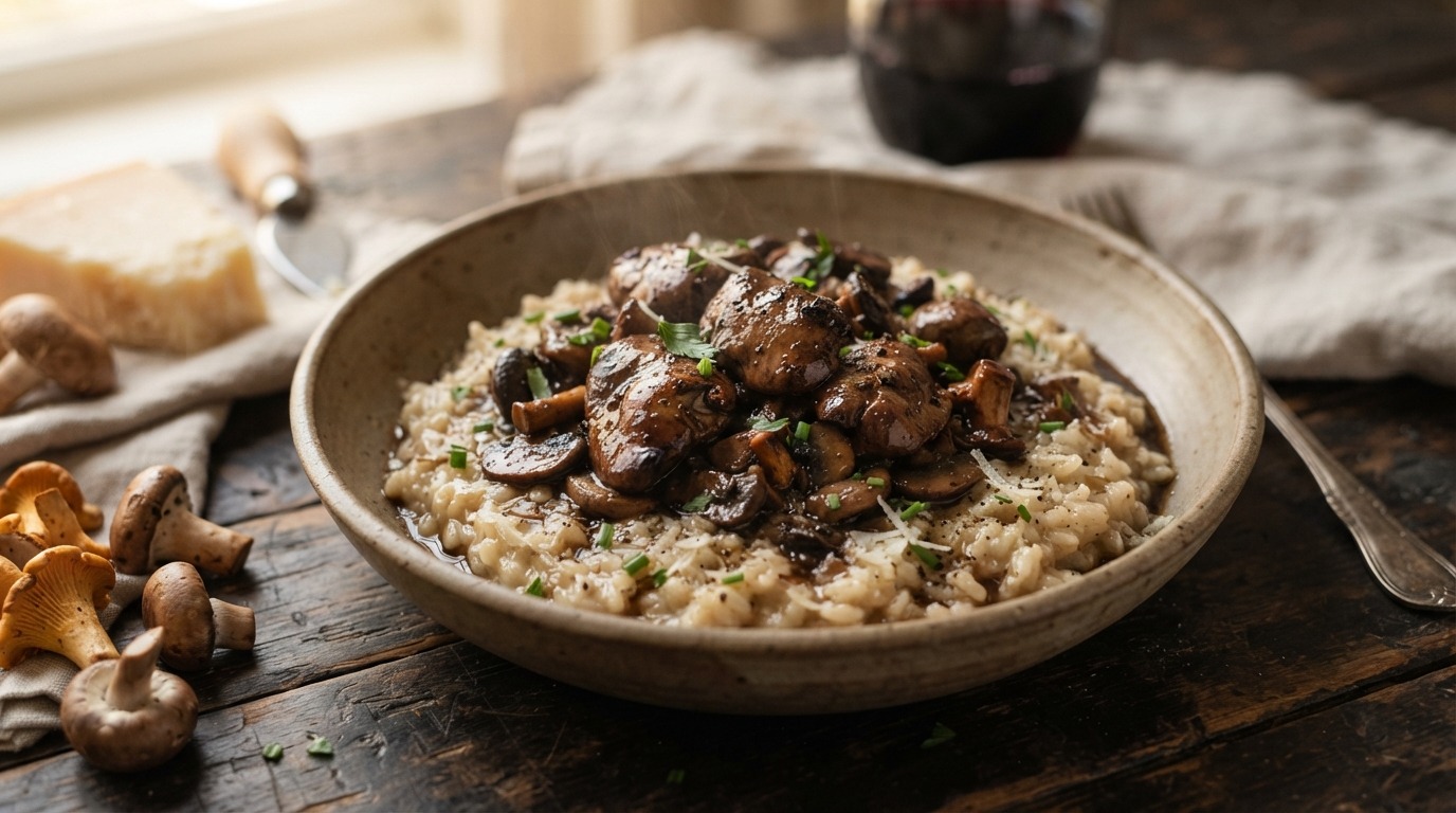 Risotto met kippenlevertjes