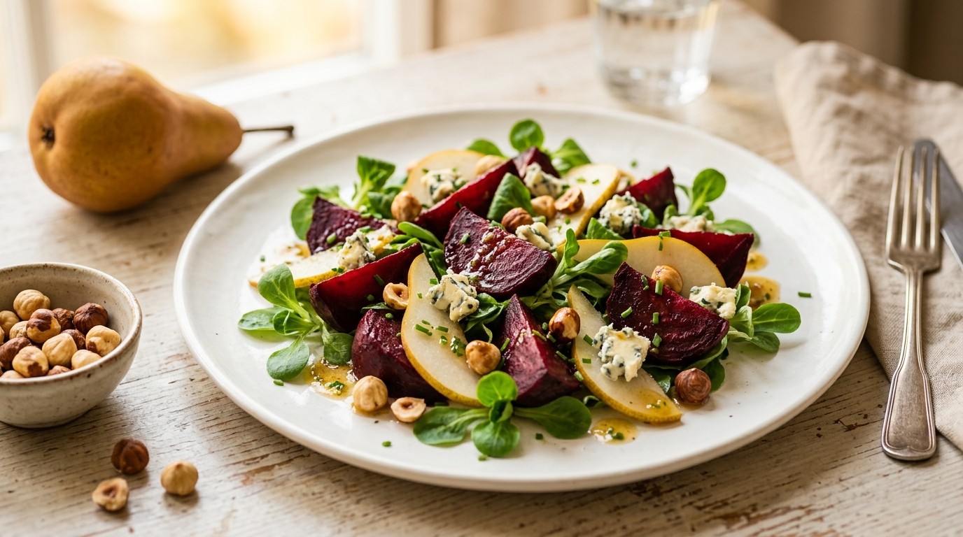 Rode Bietensalade met Notenvinaigrette