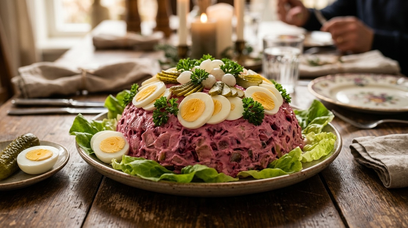 Rode haringsalade