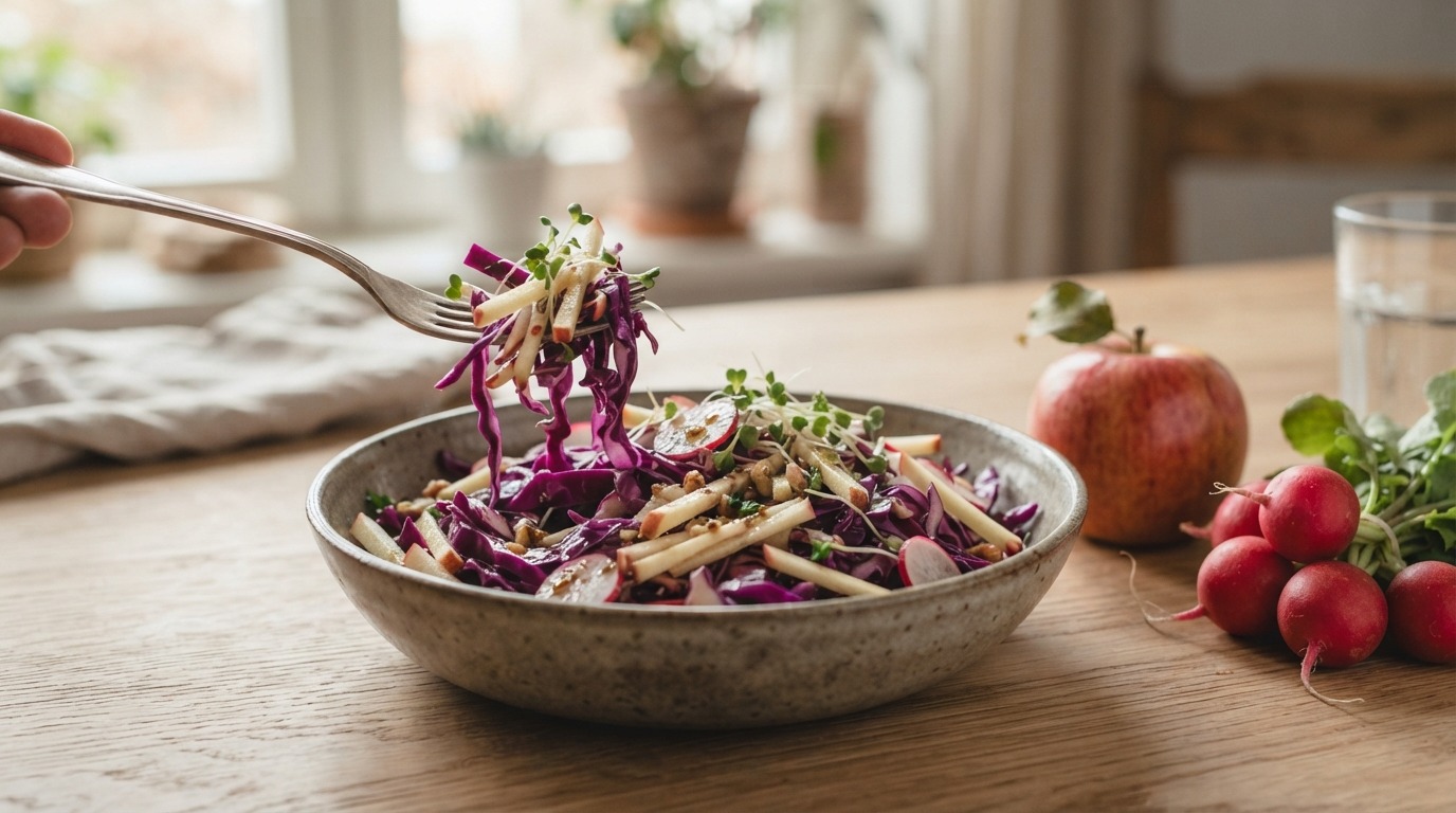 Rode koolsalade