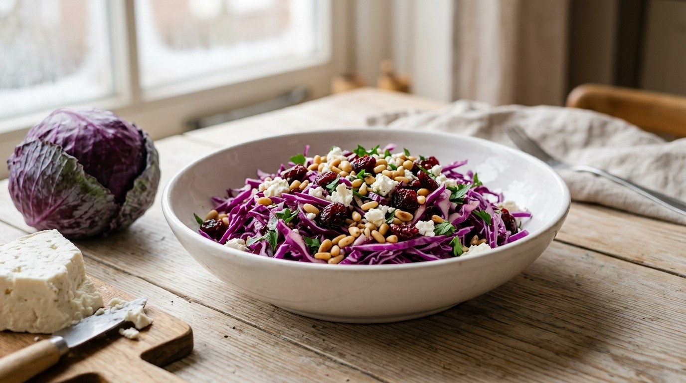Rode Koolsalade met Feta