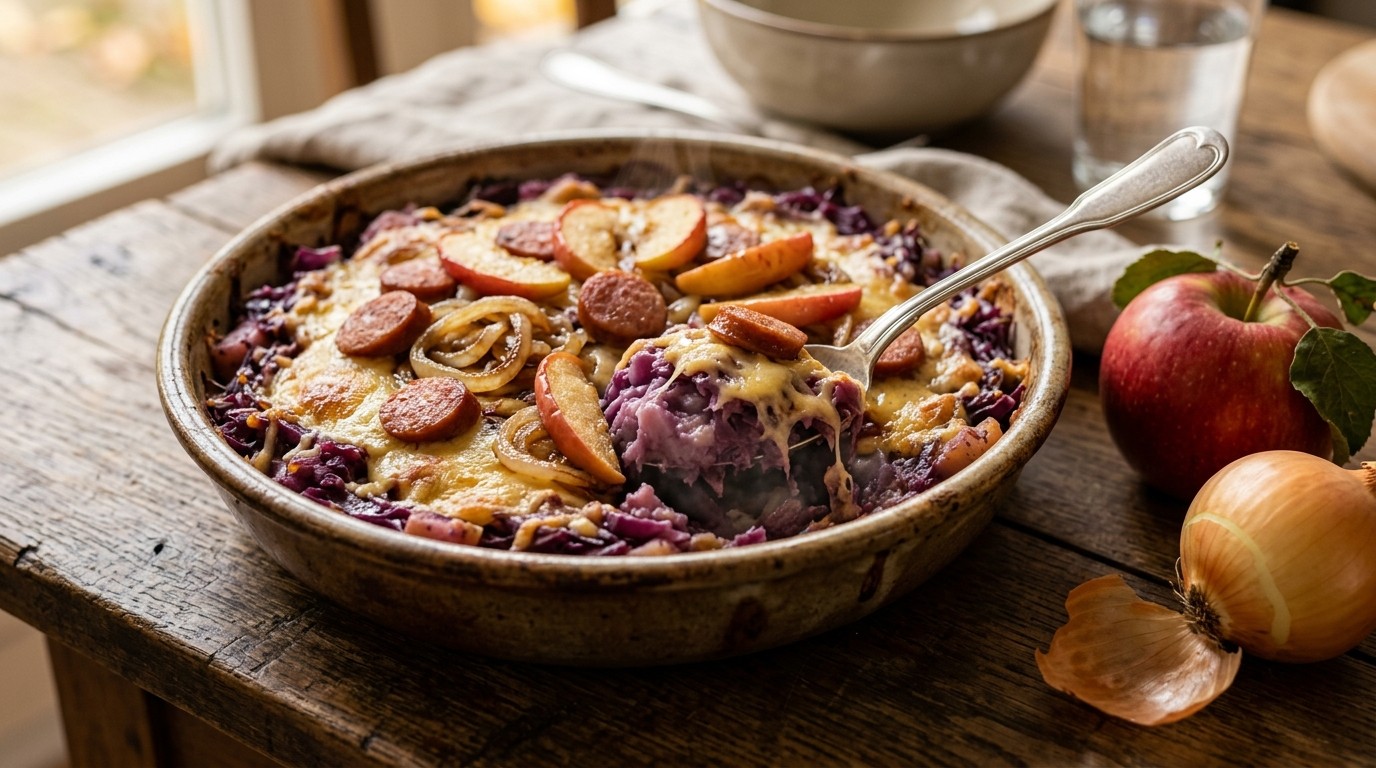 Rode stamppot uit de oven