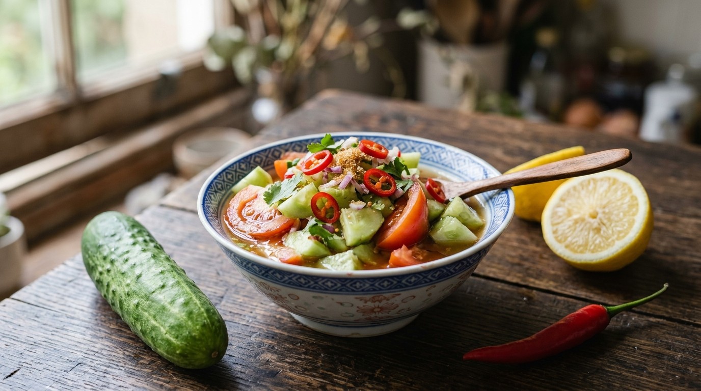 Roedjak Ketimoen (komkommersalade)