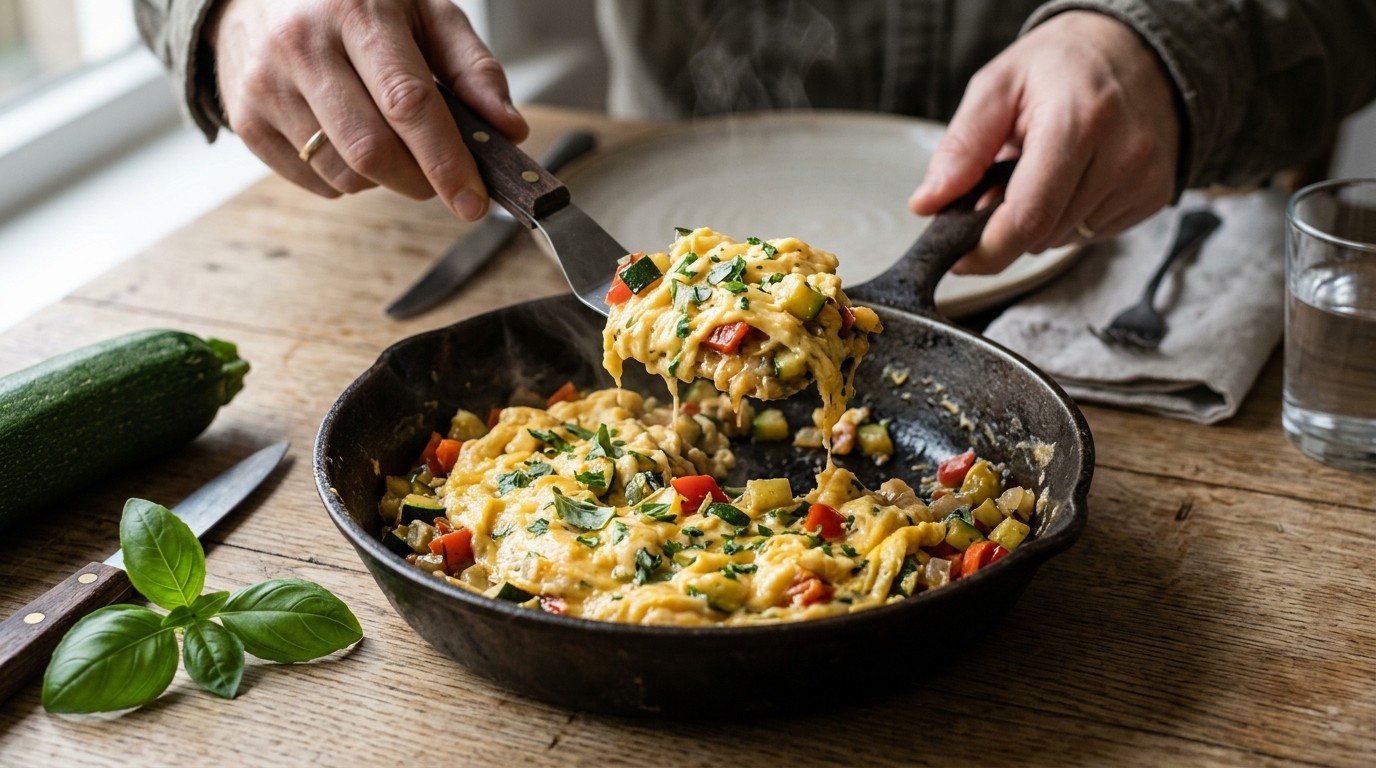 Roerei met Italiaanse Groenten