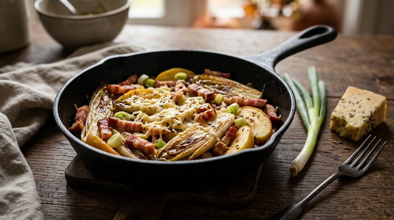 Roergebakken Witlof met Bacon en Appel Voor 2 Personen