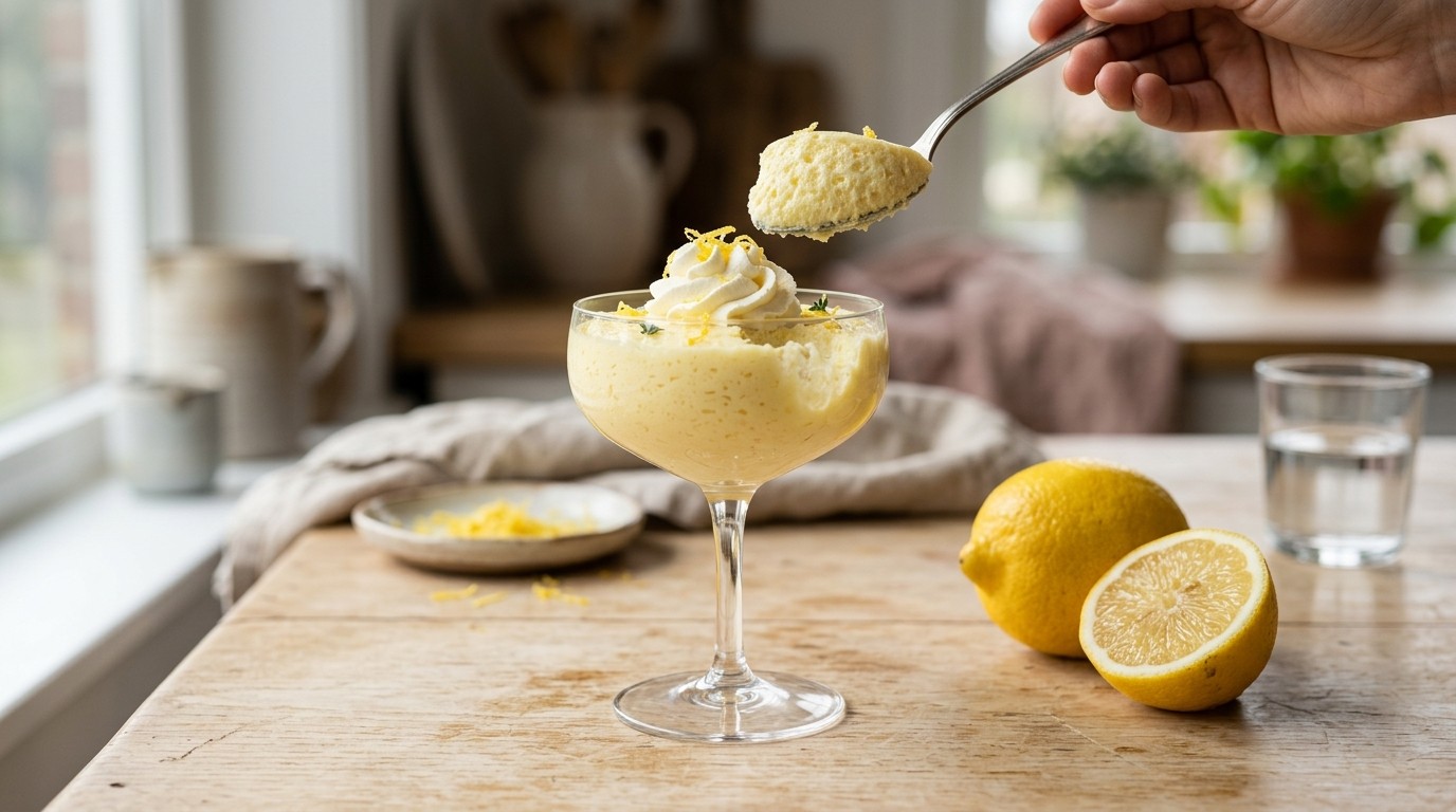 Romige citroenmousse