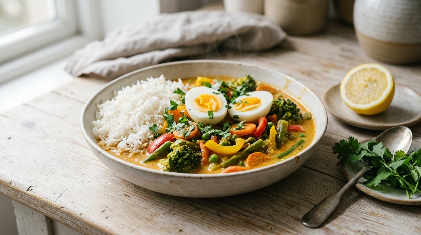 Romige groenten curry