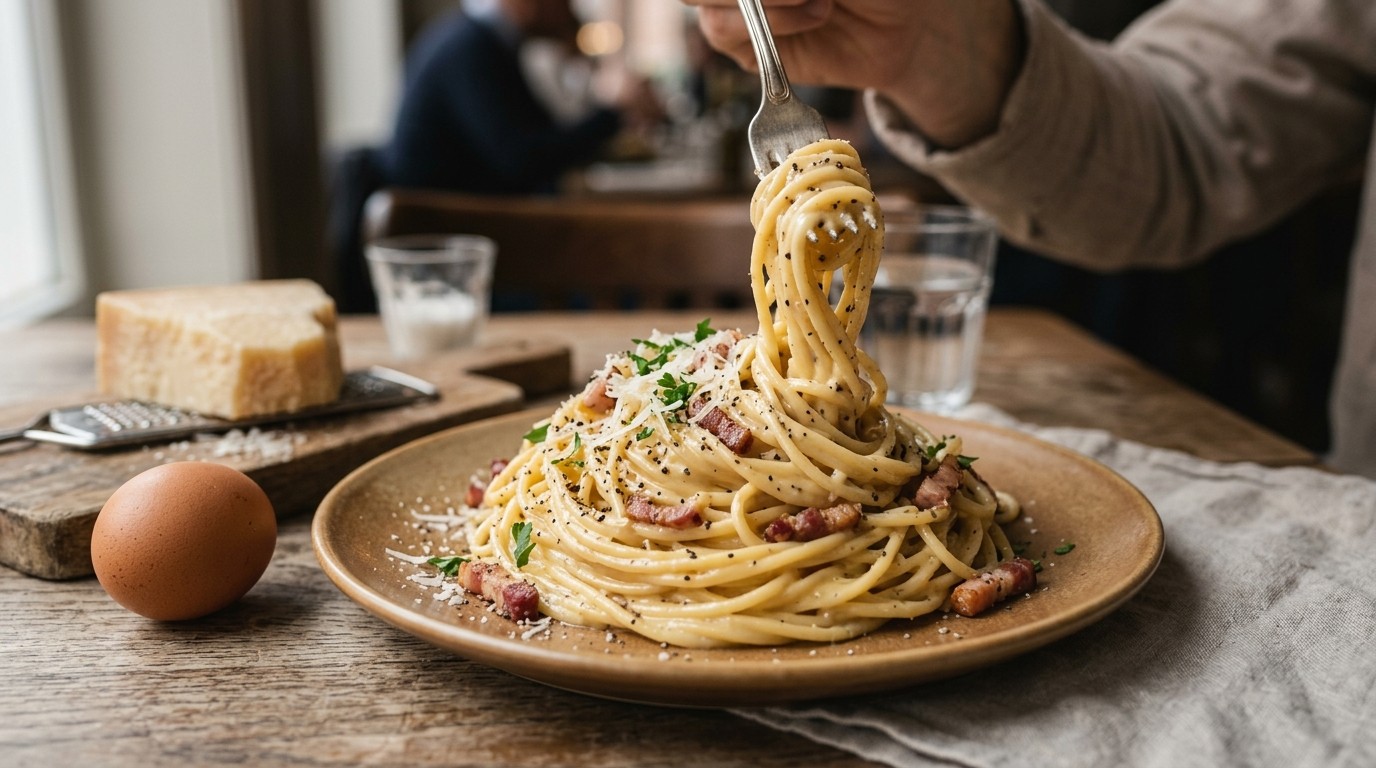 Romige Spaghetti Alla Carbonara