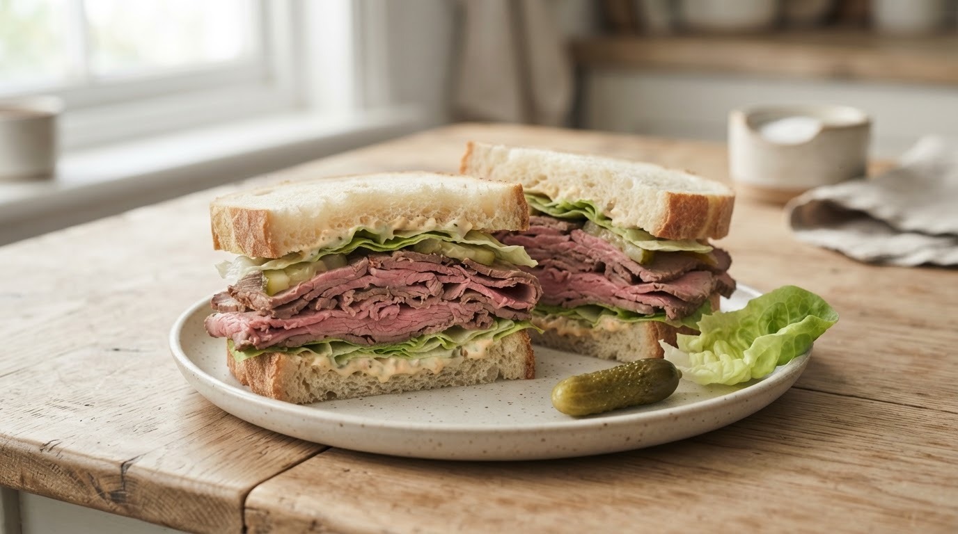 Rosbief-sandwiches