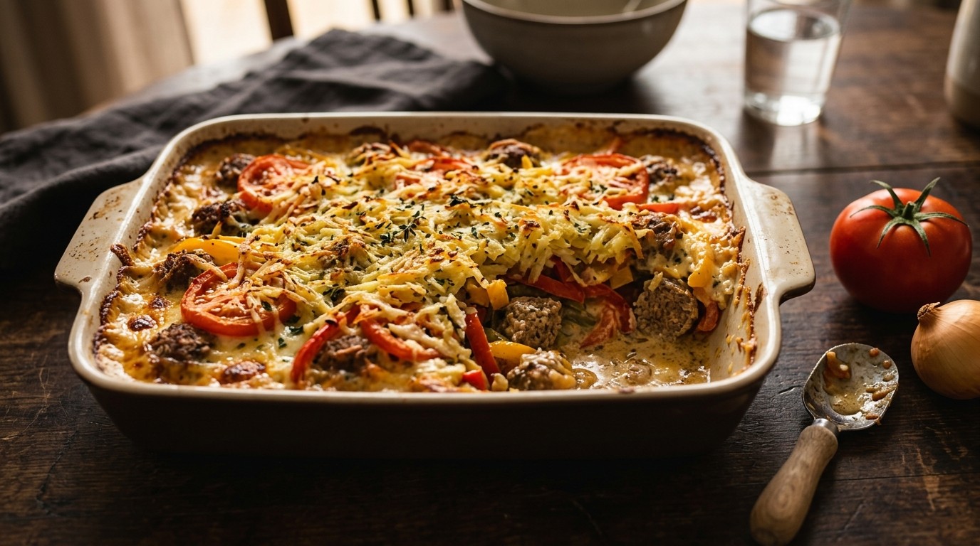 Rösti Ovenschotel met Paprika