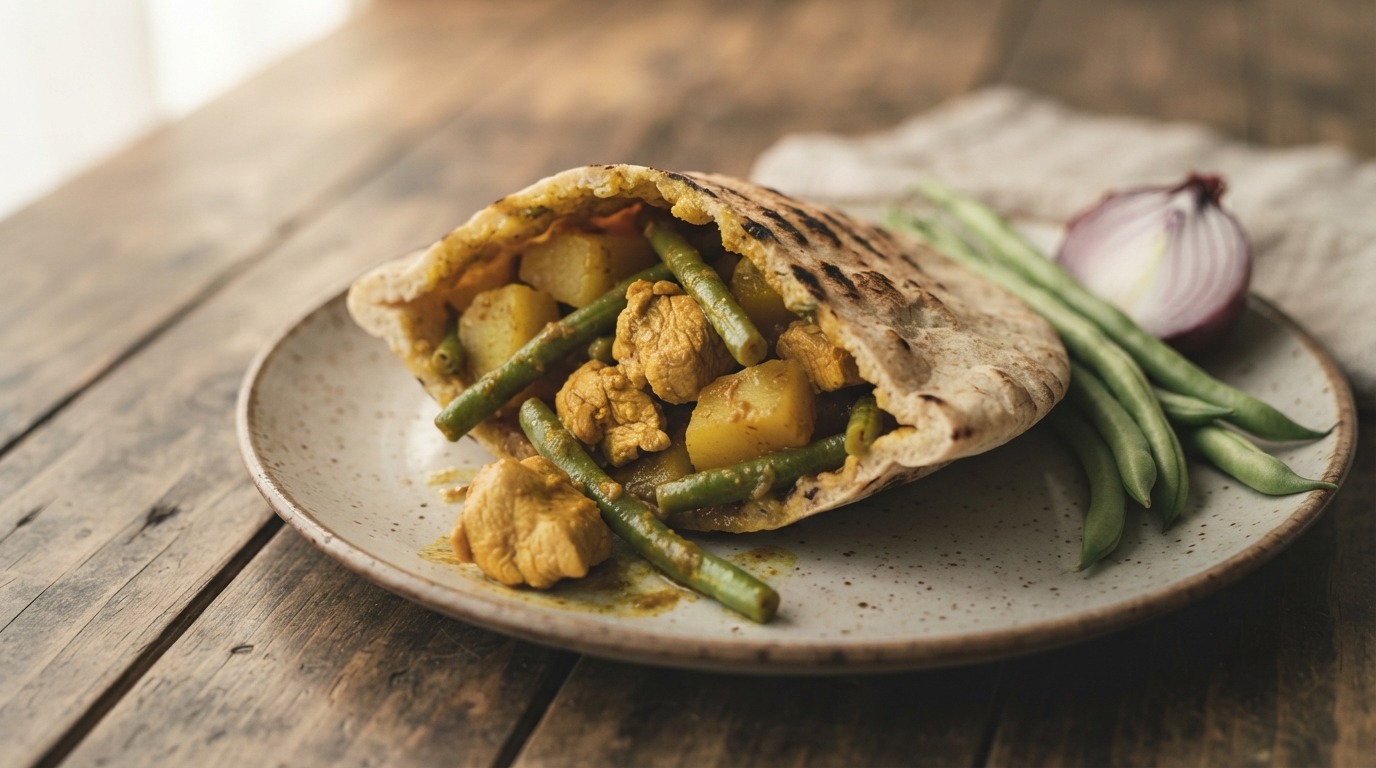 Roti in pitahbroodje