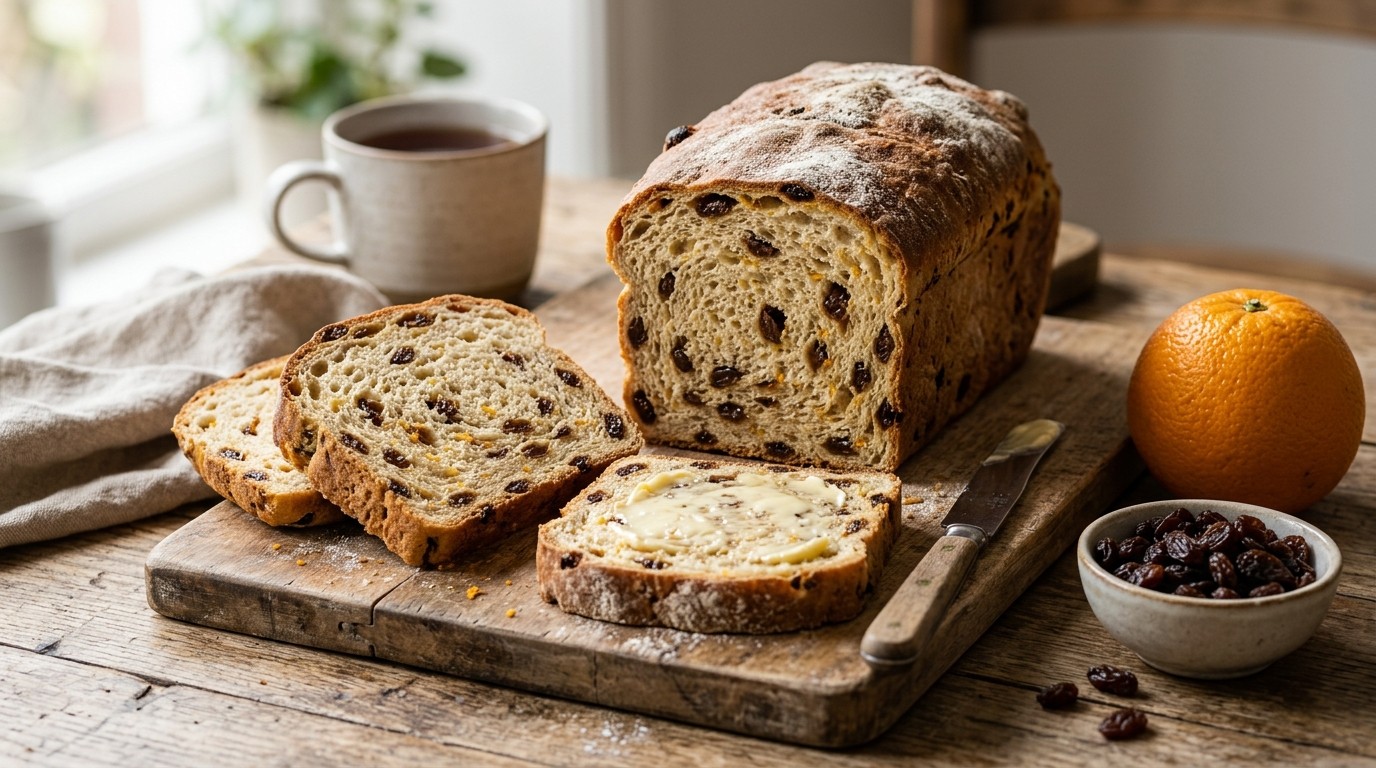 Rozijnenbrood met Sinaasappel