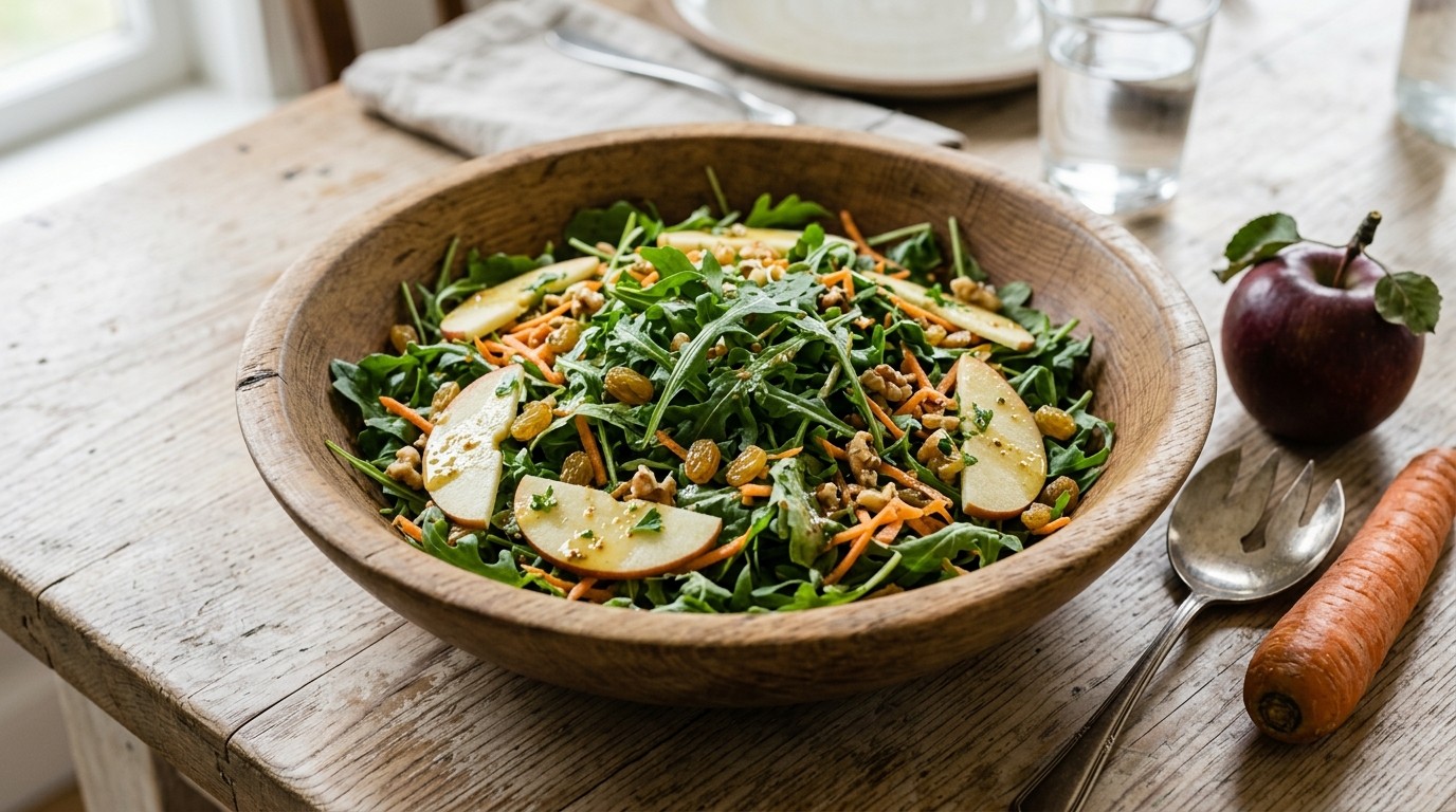 Rucola-appelslaatje