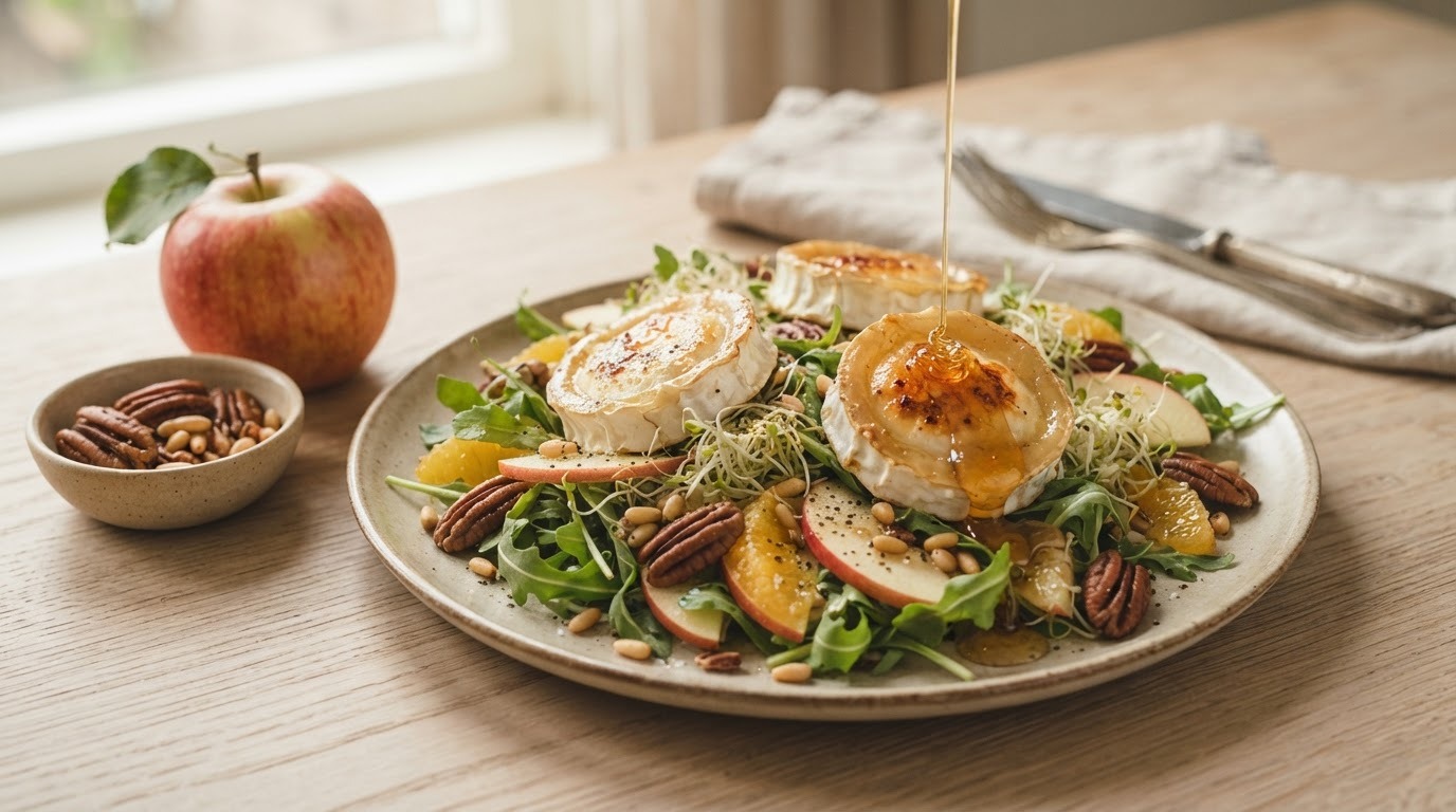 Salade met geitenkaas