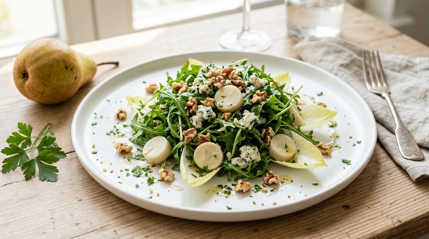Salade met Roquefort en Walnoten