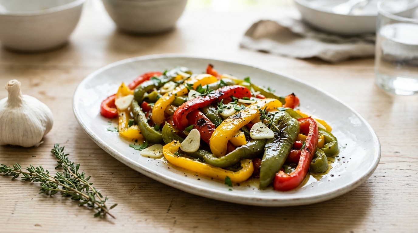 Salade van Geroosterde Paprika's