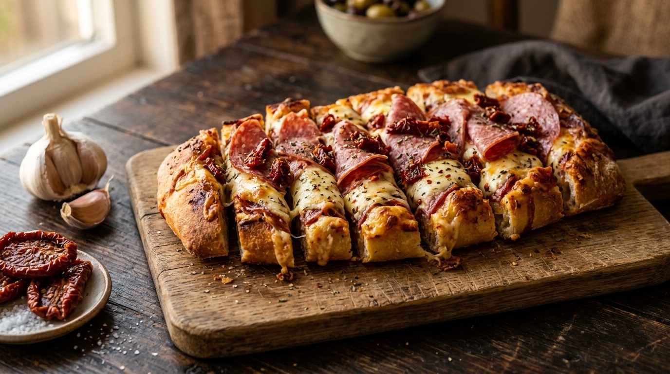 Salami-ciabatta