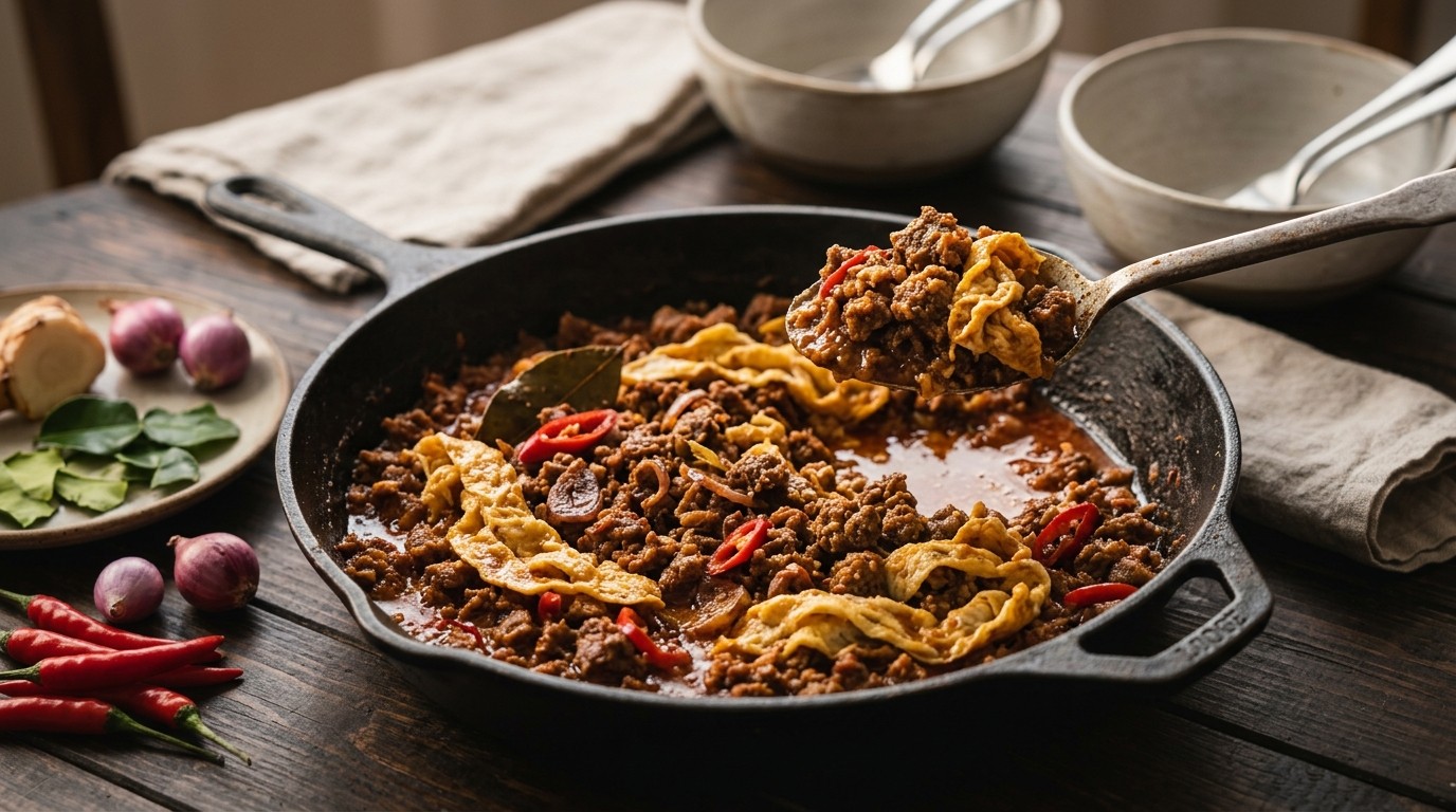 Sambal Goreng Kreni (pittig Gekruid Gehakt)