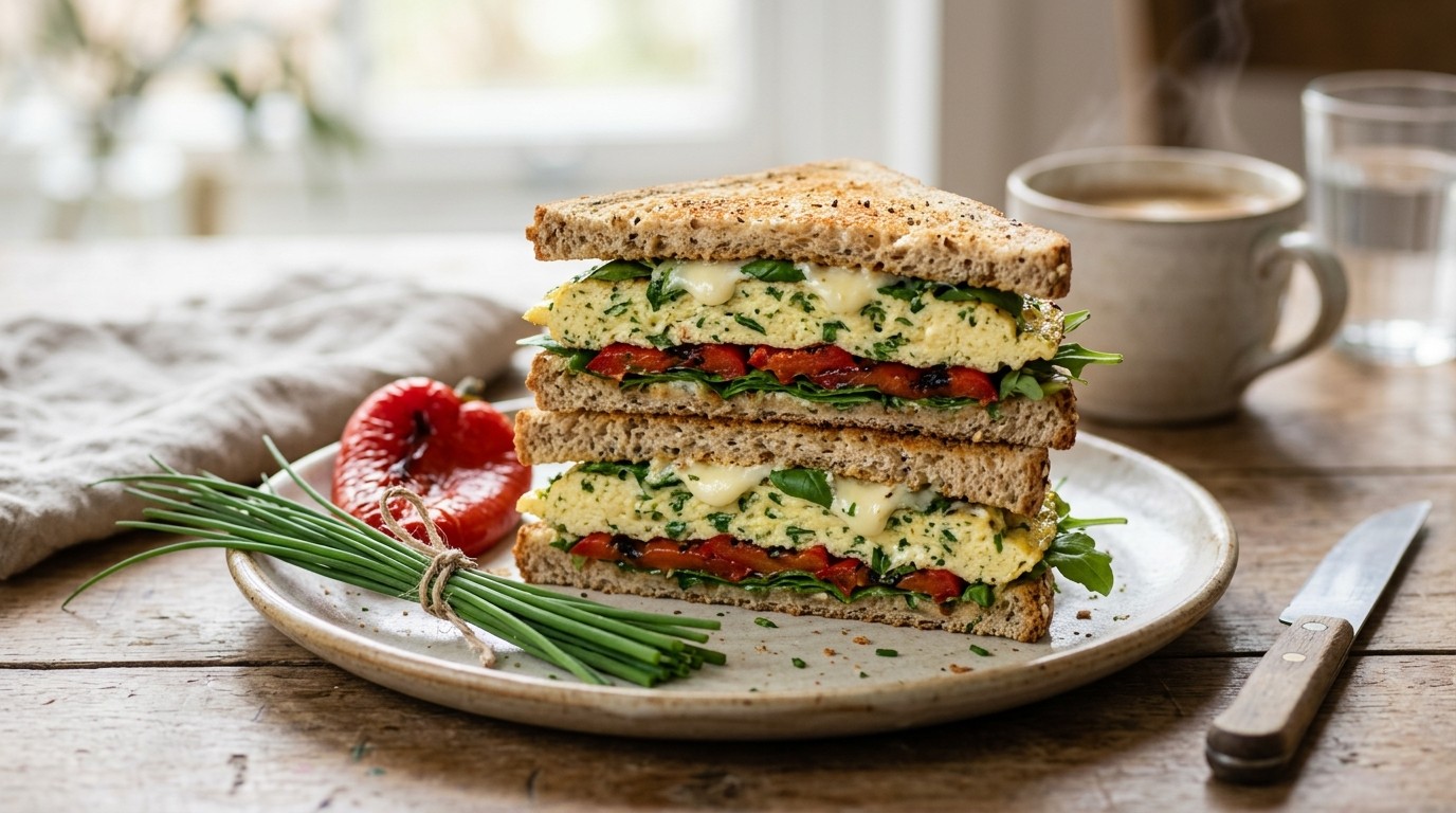 Sandwich met omelet