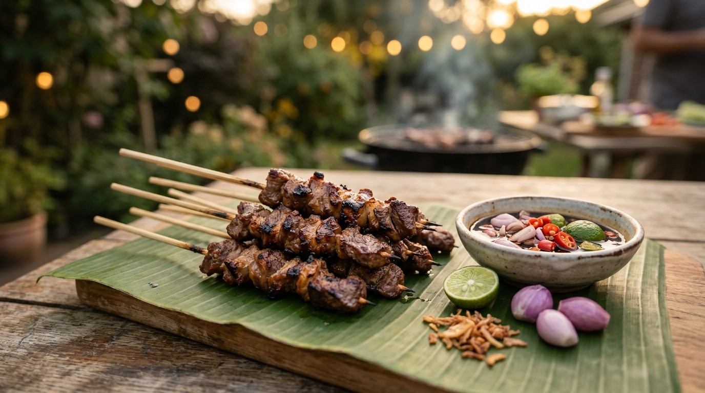 Sate Kambing (geitenvlees)