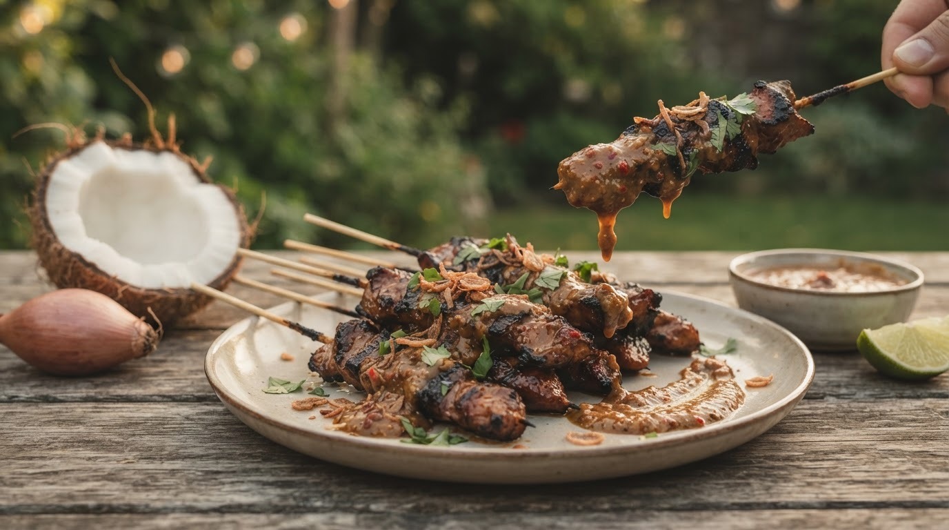 Sate Medura (sate van varkensvlees)