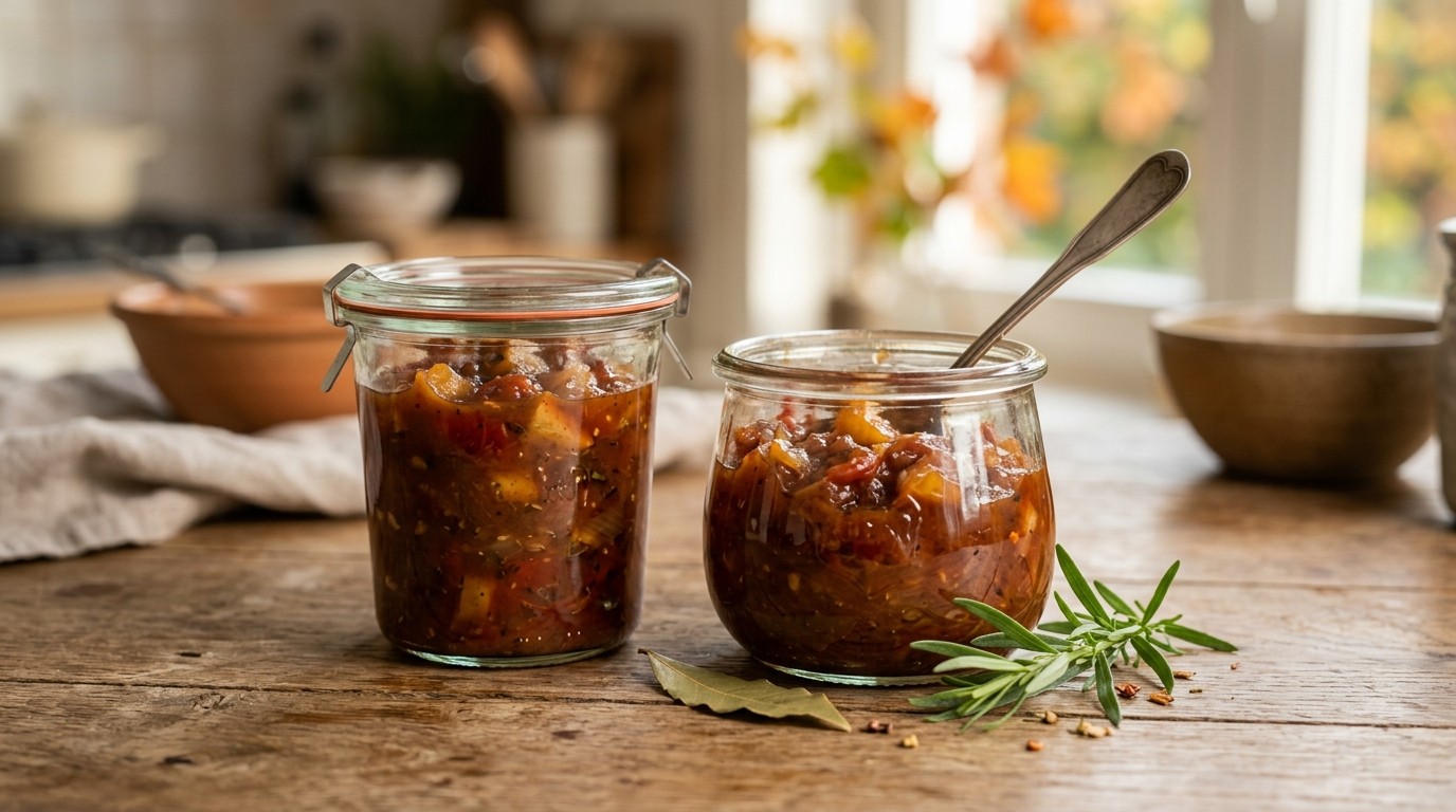 Saus van Appelen en Tomaten