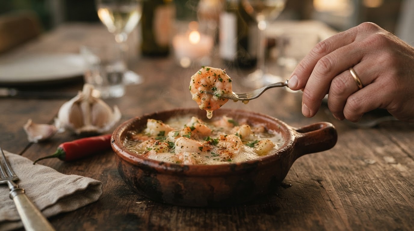 Scampi in kruidenboter