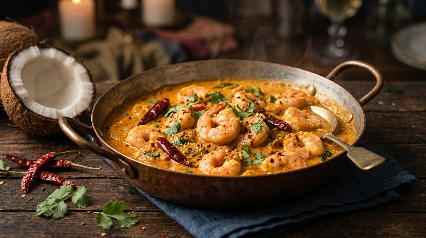 Scampi's in Kokosnootsaus