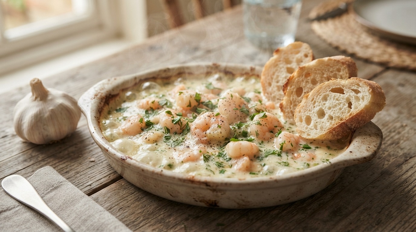 Scampi's in kruidensaus