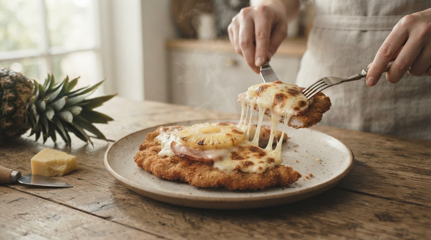 Schnitzel hawaii