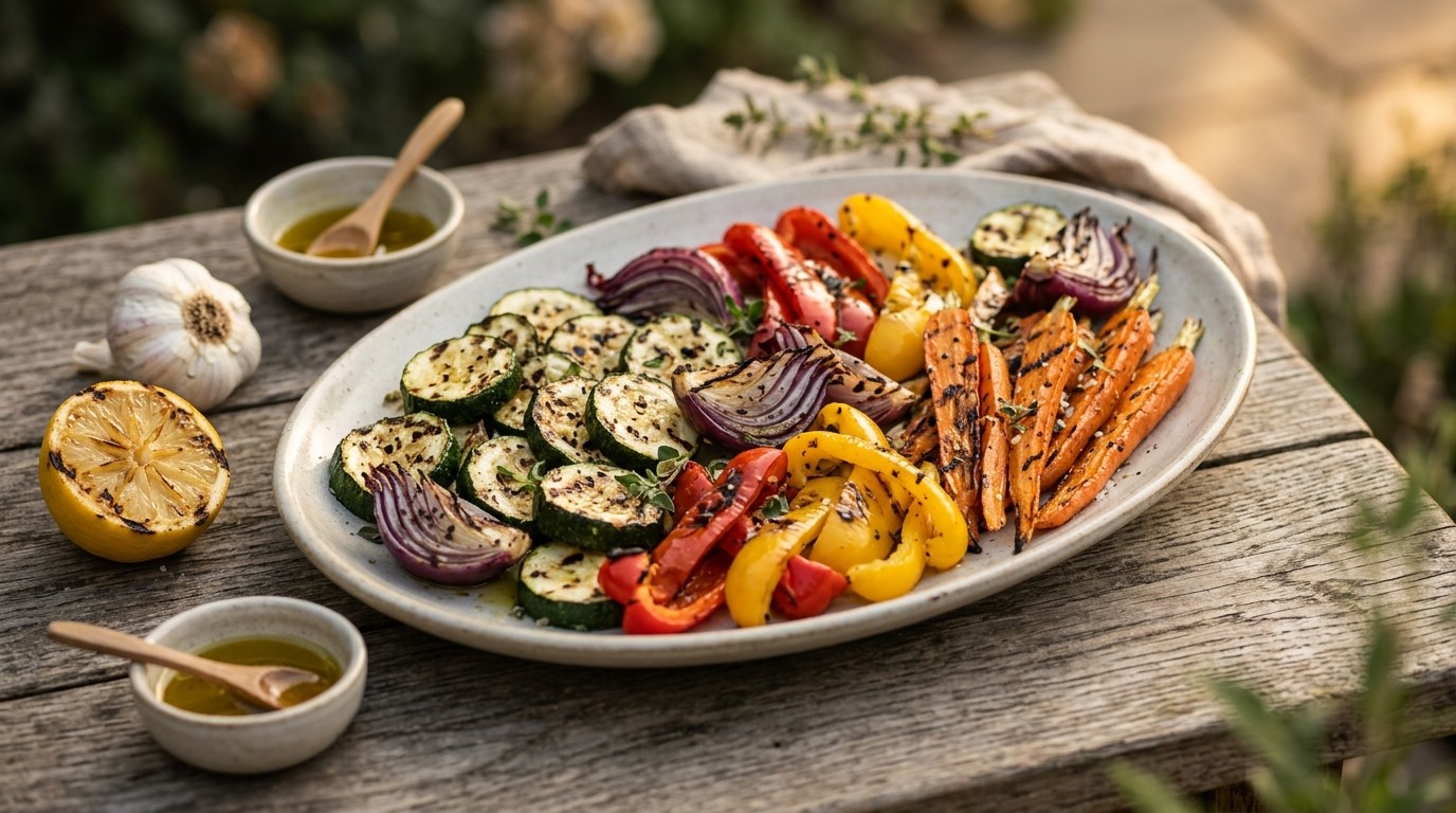 Simpele Gegrilde Groenteschotel