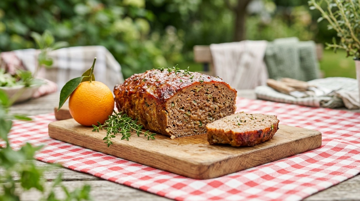 Sinaasappelgehaktbrood Voor de Picknick