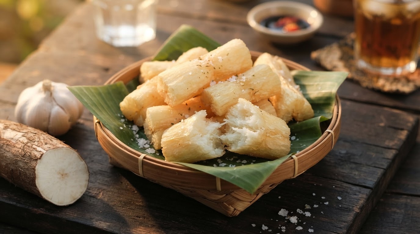 Singkong Goreng (gebakken cassave)