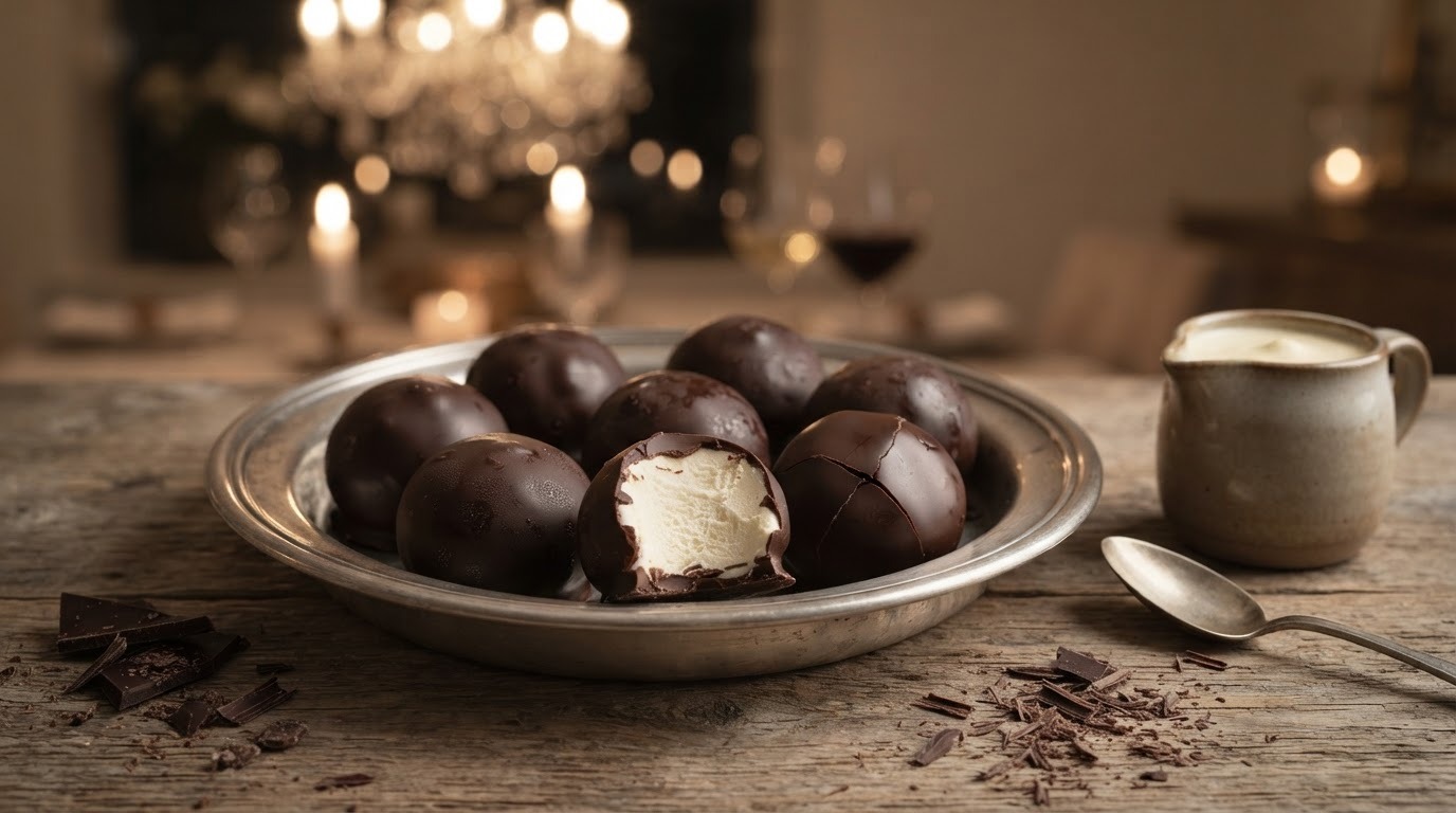Slagroomijsbonbons