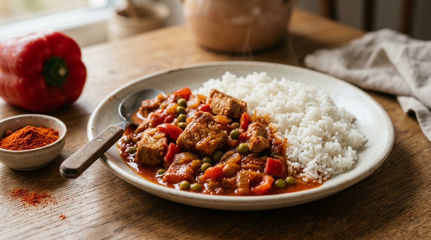 Snelle Goulash met Rijst