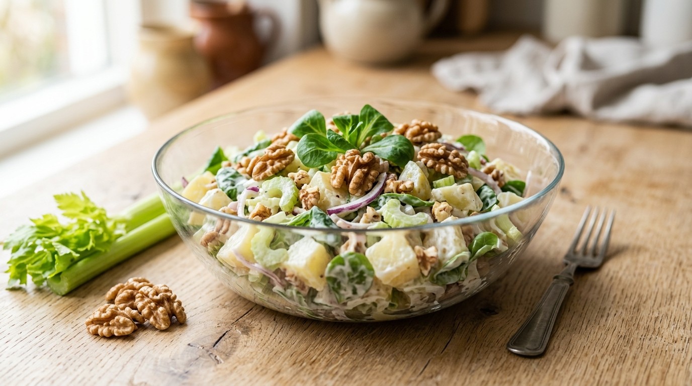 Snelle waldorfsalade