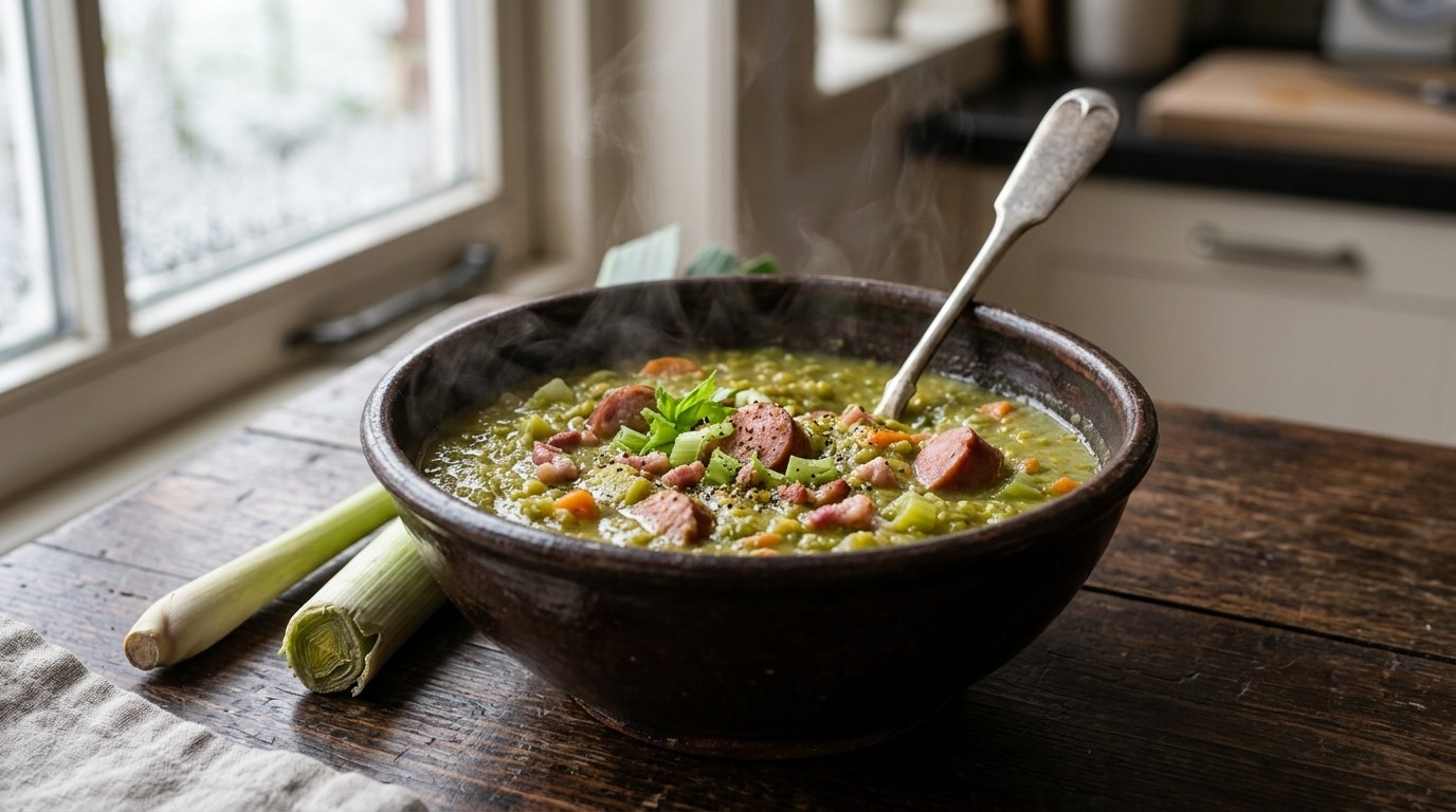 Sop Pollong (Indische erwtensoep)