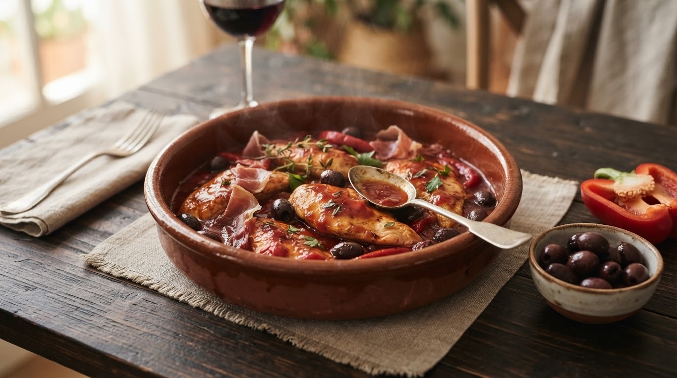 Spaanse kip in tomatensaus