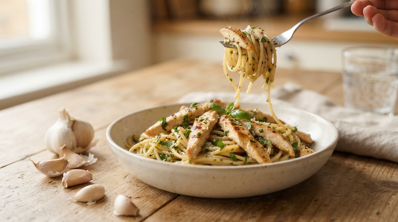 Spaghetti aioli