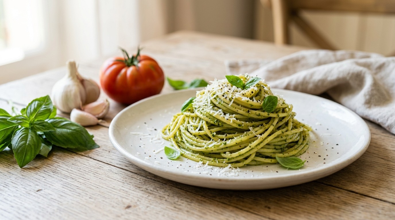 Spaghetti au pistou