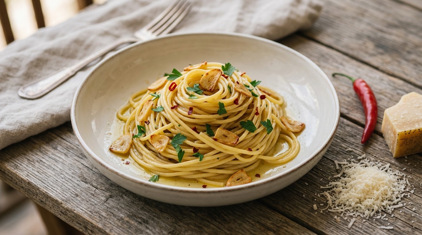 Spaghetti con Aglio e Olio