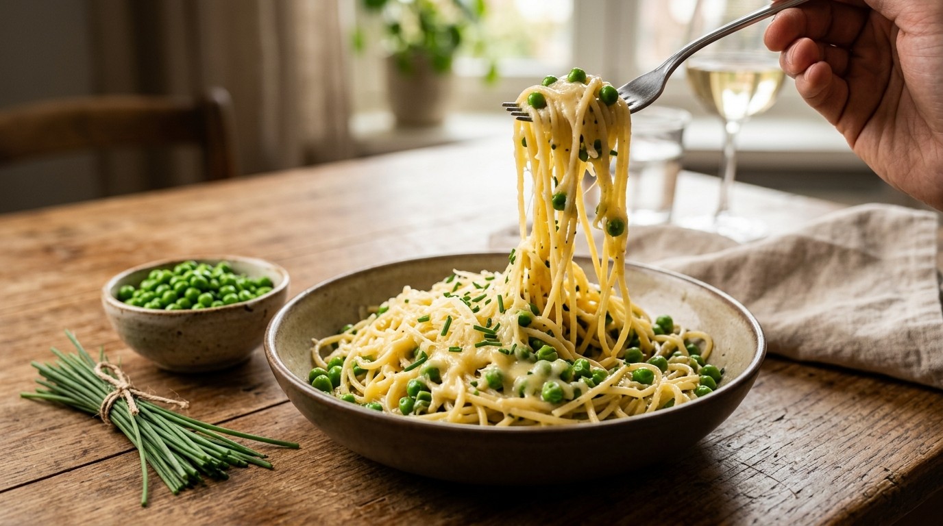 Spaghetti met belegen kaas