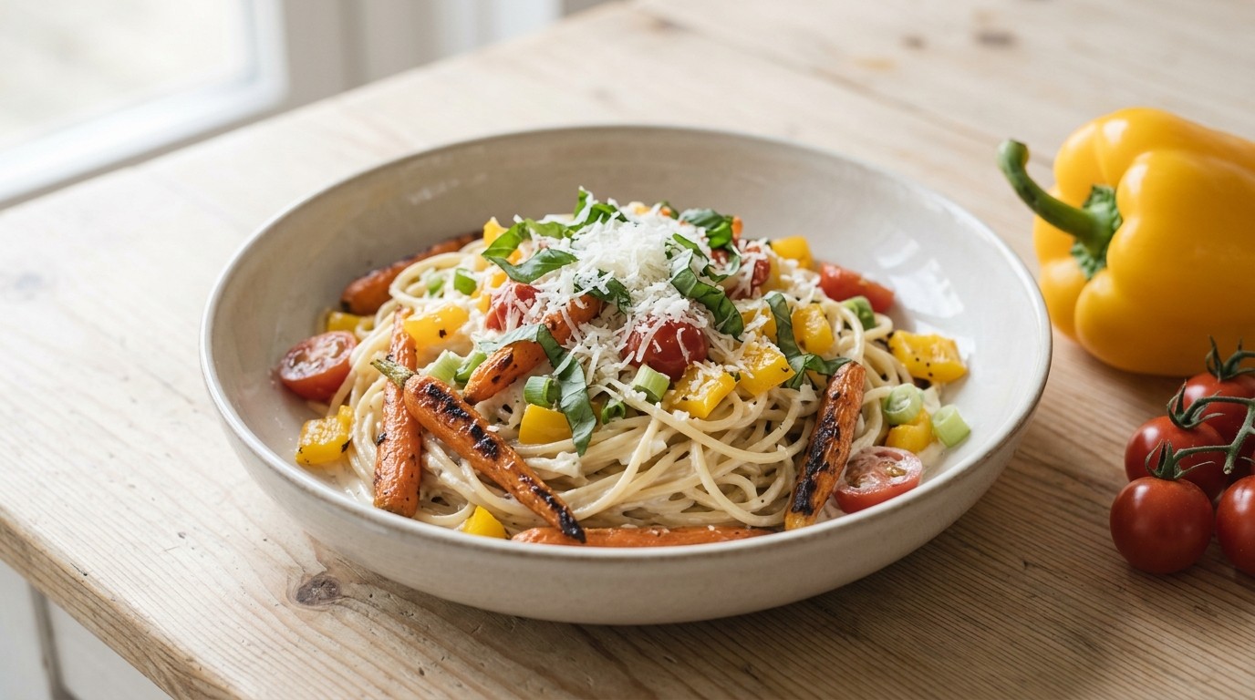 Spaghetti met bospeen