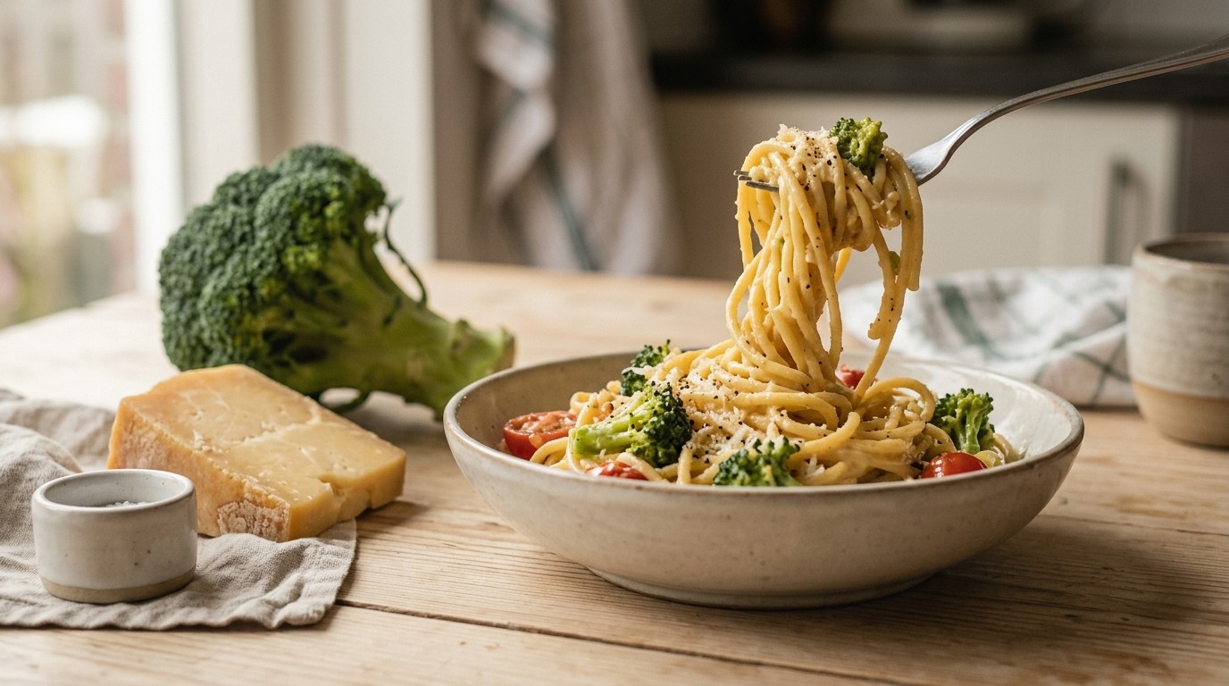 Spaghetti met Romige Broccoli-kaassaus