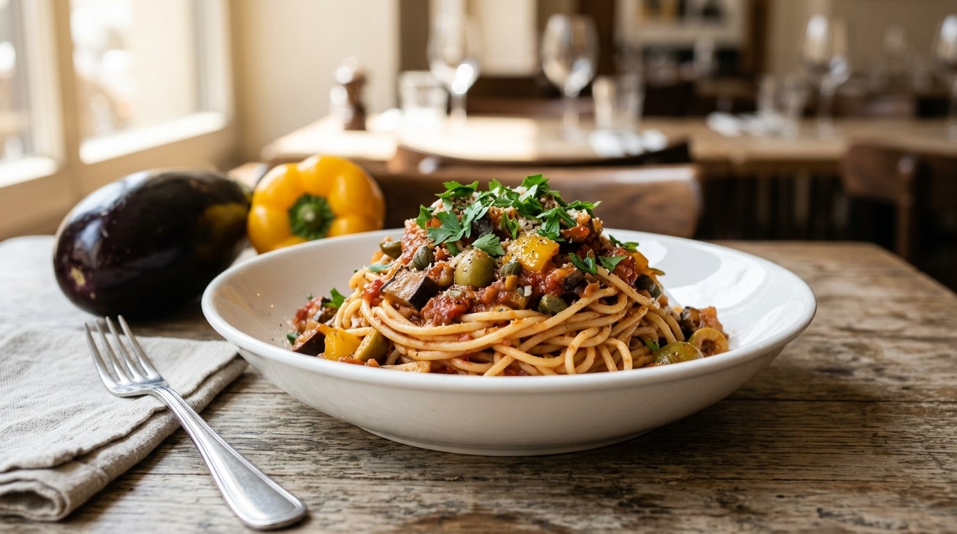 Spaghetti met tomatensaus
