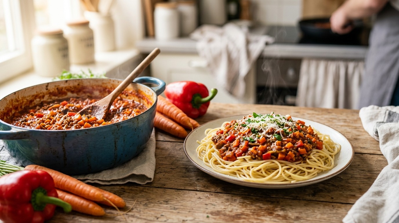 Spaghetti saus voor kids