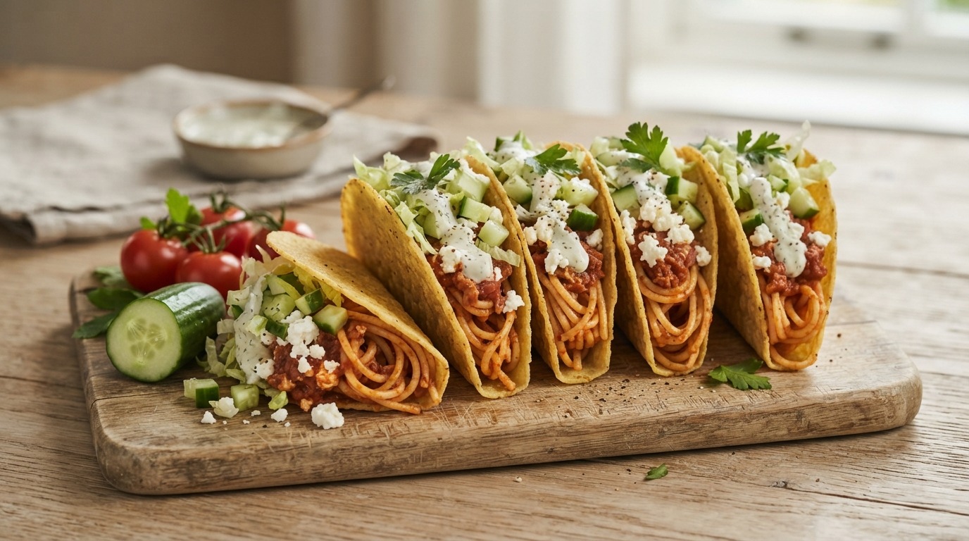 Spaghetti taco's