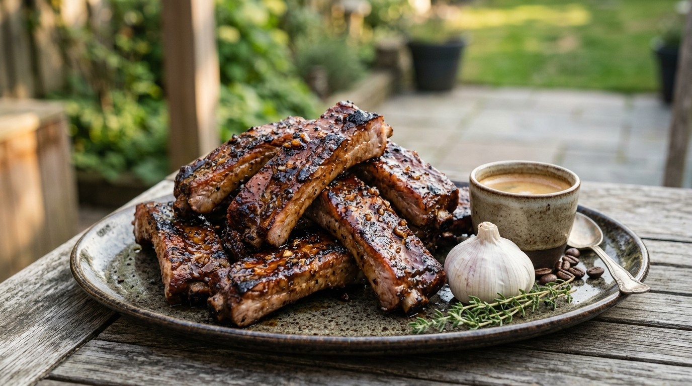 Spareribs in Koffiemarinade
